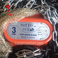 Pa lăng xích kéo tay Nitto 3 tấn 5 mét - 30VP5