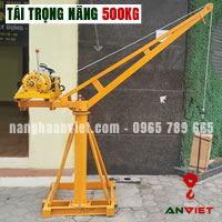 Cẩu quay mini 360 độ - Tải trọng nâng 500kg